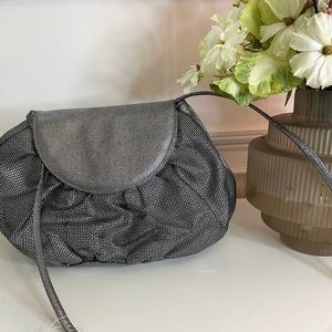 Vintage Metallic Stuart Weitzman Puff Crossbody Bag